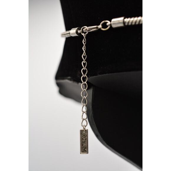 Richard Chain X JewelMint Lariat Necklace Blue Crystal Chunky Rope Chain BinR - Picture 5 of 12